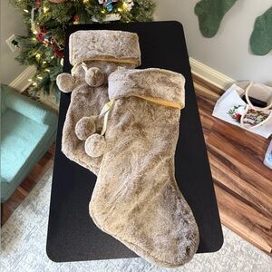 Faux Fur Stocking Set
